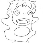 Colorful Friendship: 24 Ponyo & Sosuke Coloring Pages